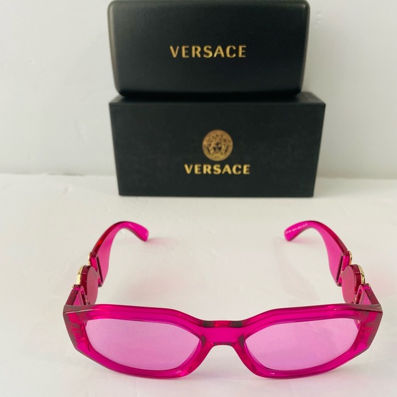 VERSACE VE4361 BIGGIE SUNGLASSES IN PINK - Picture 7 of 16